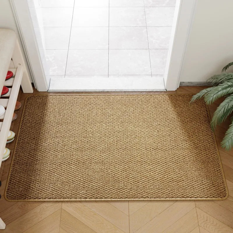Faux Jute Outdoor Doormat Durable Entrance