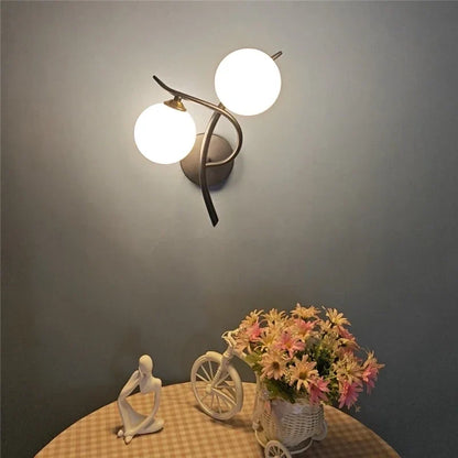 Lunara Wall Light Nordic Dual Globe LED