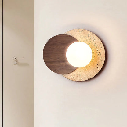 Wabi Sabi Stone Wall Lamp Modern Natural