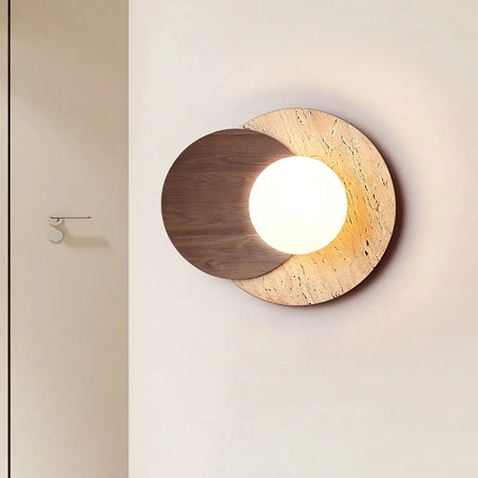 Wabi Sabi Stone Wall Lamp Modern Natural