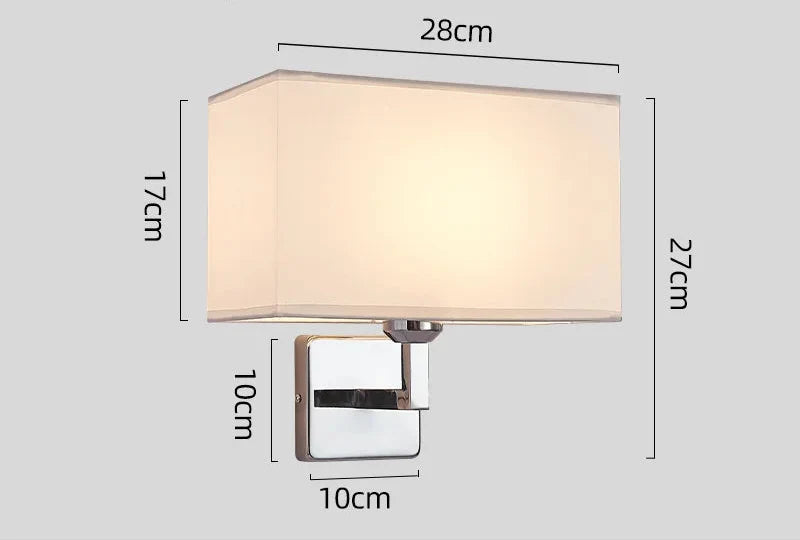 Wall Lamp With Reading Light E27 Bedside