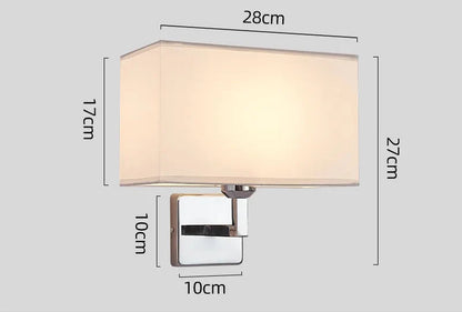 Wall Lamp With Reading Light E27 Bedside