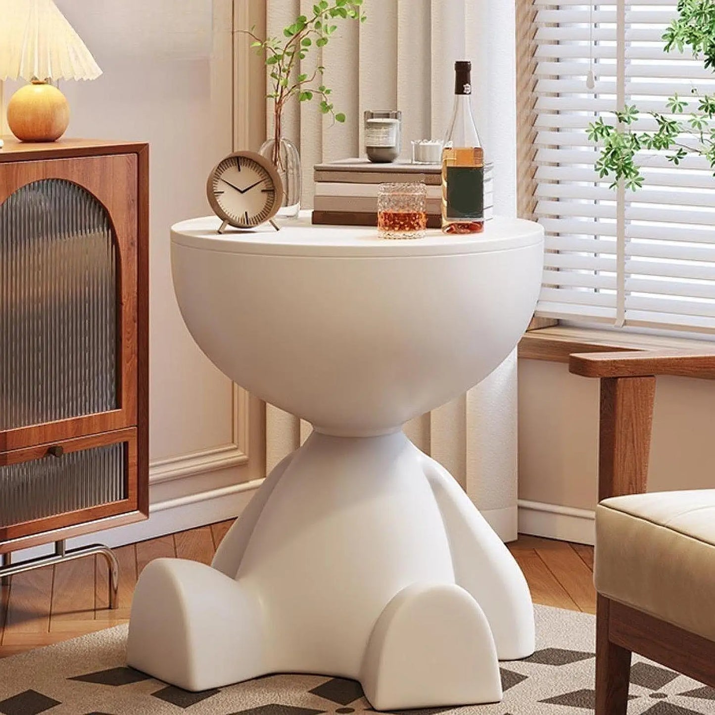 Cartoon Bear Side Table Modern Creative
