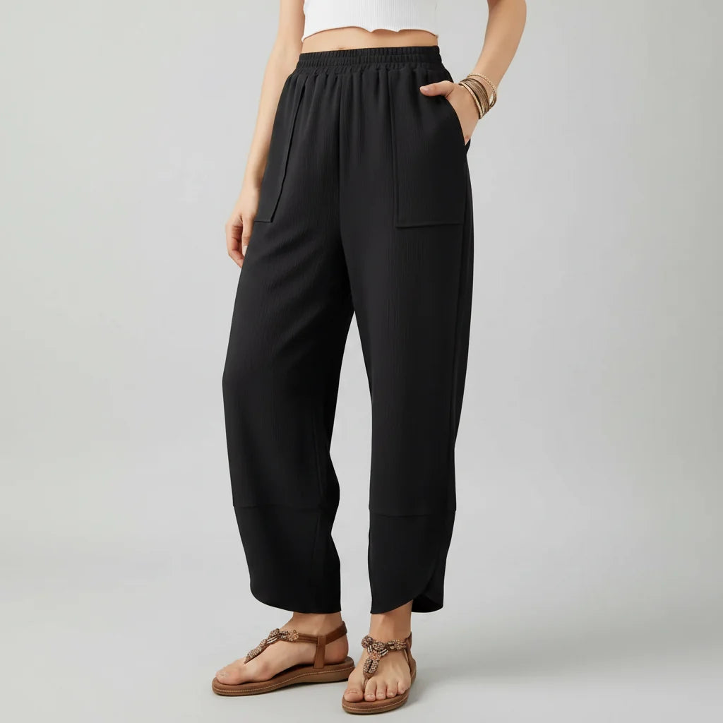 Women Pants Casual Loose Fit Straight Leg