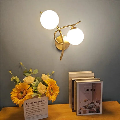 Lunara Wall Light Nordic Dual Globe LED