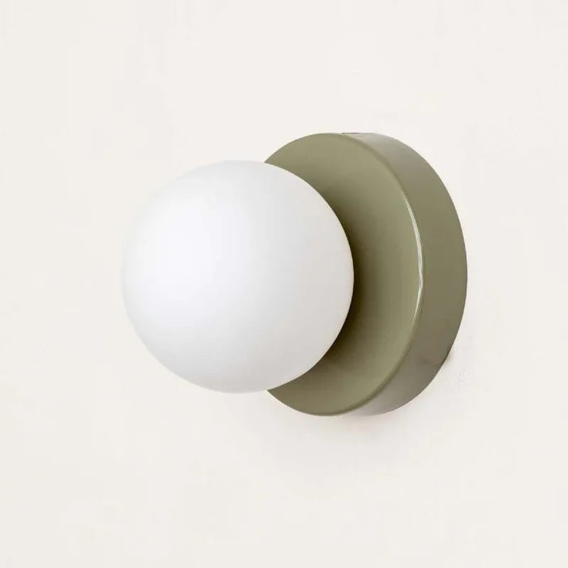 Macaron LED Wall Lamp Modern Coloured Glass