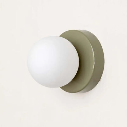 Macaron LED Wall Lamp Modern Coloured Glass