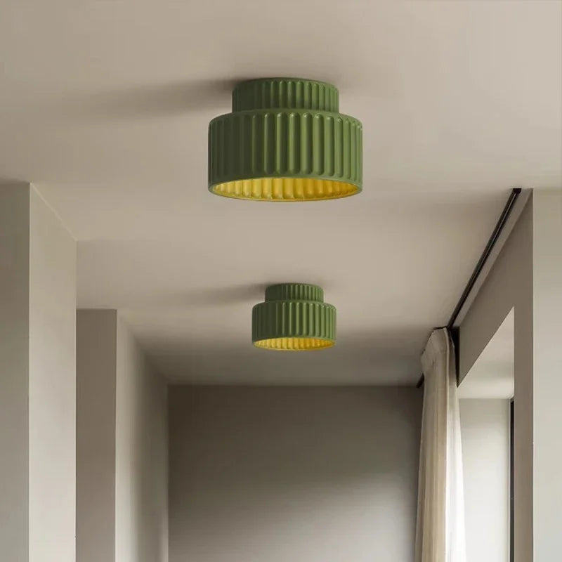 Nordic Ripple Ceiling Light Sculptural Form