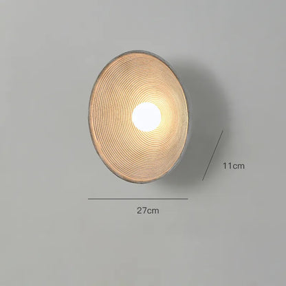 Rustic Wood Wall Sconce Handcrafted LED Wall