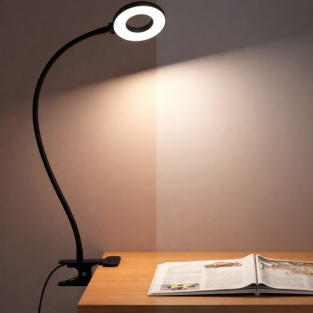 Desk Lamp Clip Flexible LED Reading Light