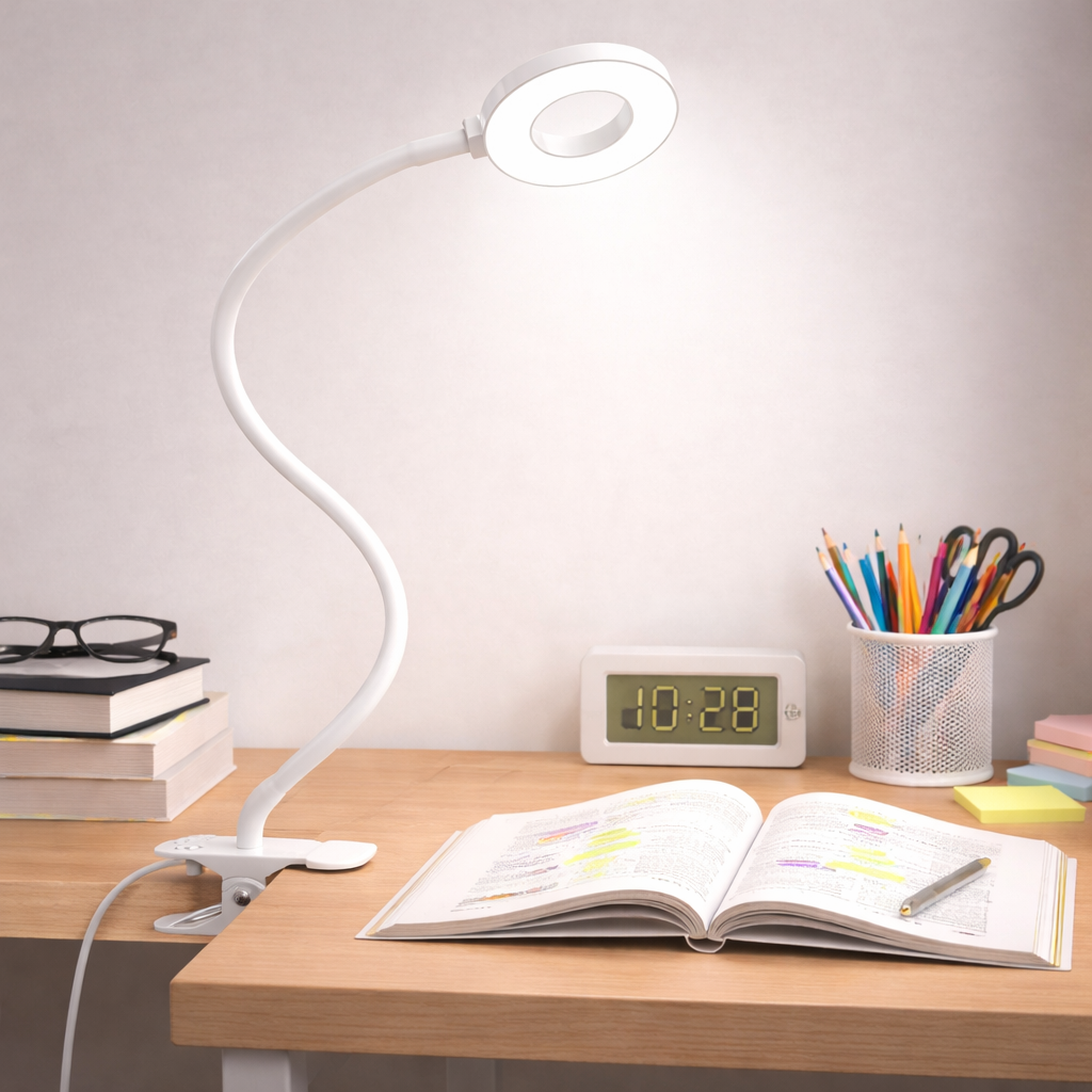 Desk Lamp Clip Flexible LED Reading Light