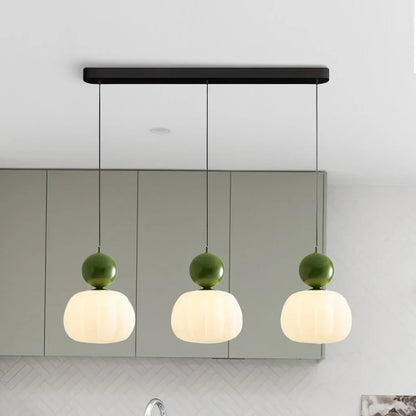 Nordic Pumpkin Pendant Light Modern LED