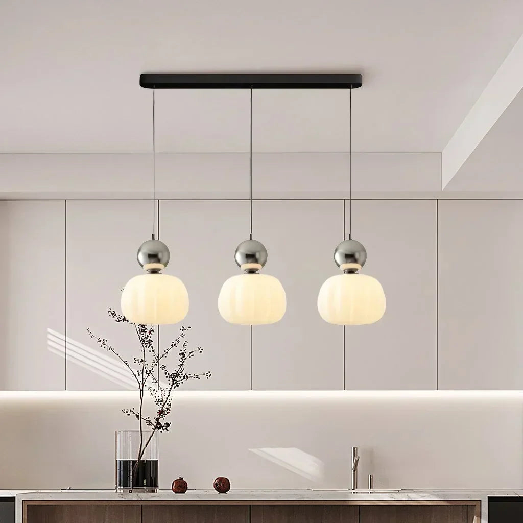 Nordic Pumpkin Pendant Light Modern LED