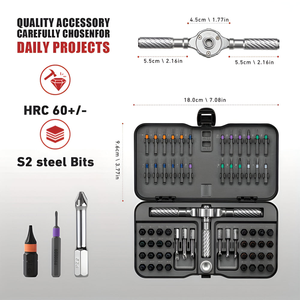 Screwdriver Set Magnetic Ratchet Precision