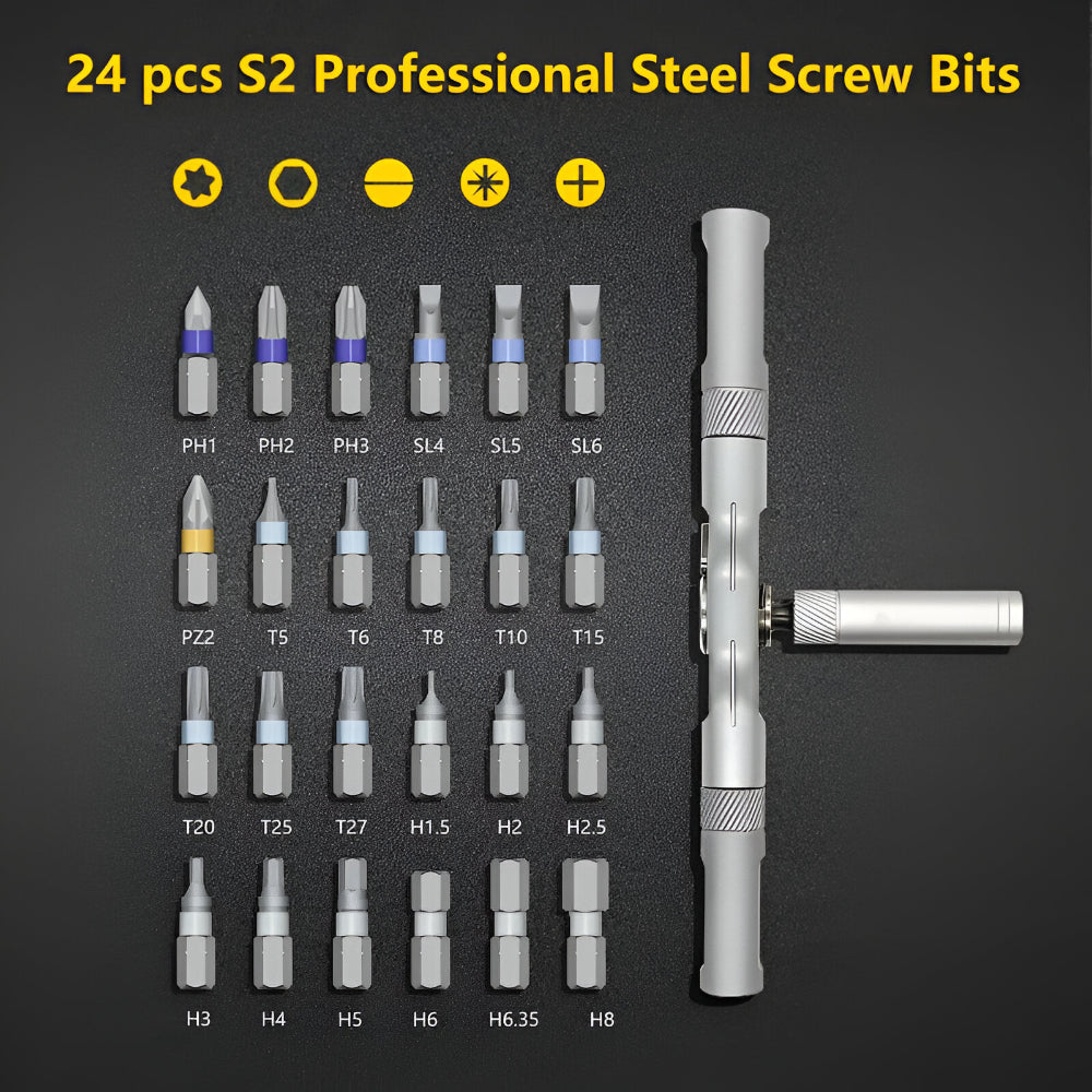 Screwdriver Set Magnetic Ratchet Precision