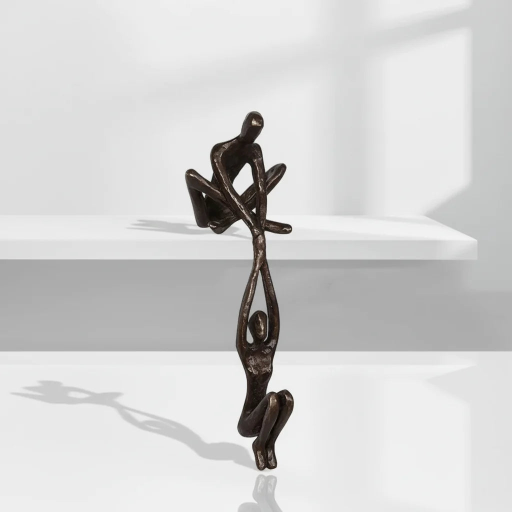 Wall Art Romantic Resin Couple Sculpture