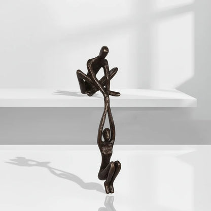 Wall Art Romantic Resin Couple Sculpture