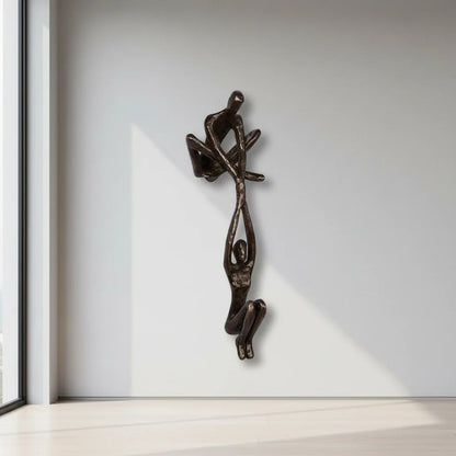 Wall Art Romantic Resin Couple Sculpture
