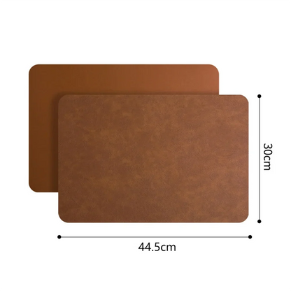 Duomat Double Sided Faux Leather Placemats