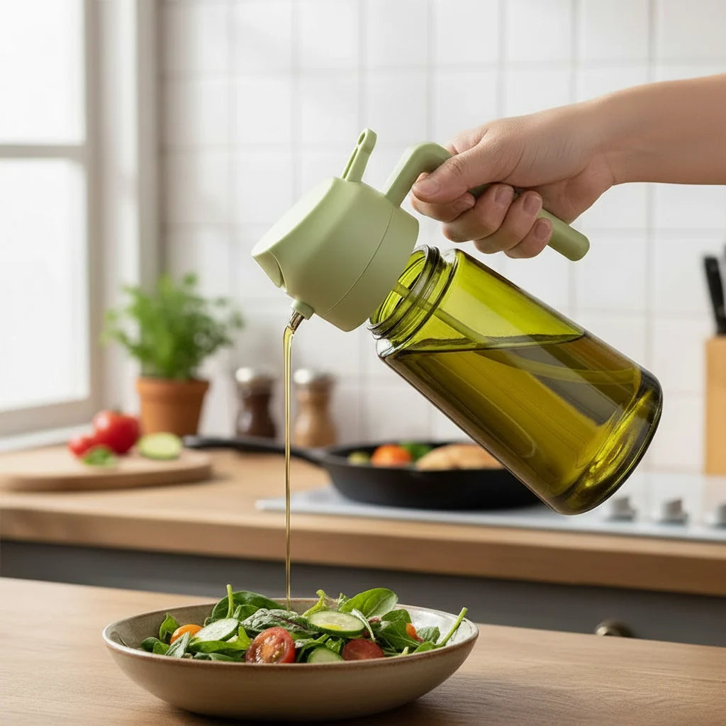 Oil Dispenser Bottle Glass Olive Oil Sprayer