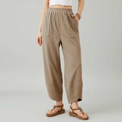 Women Pants Casual Loose Fit Straight Leg
