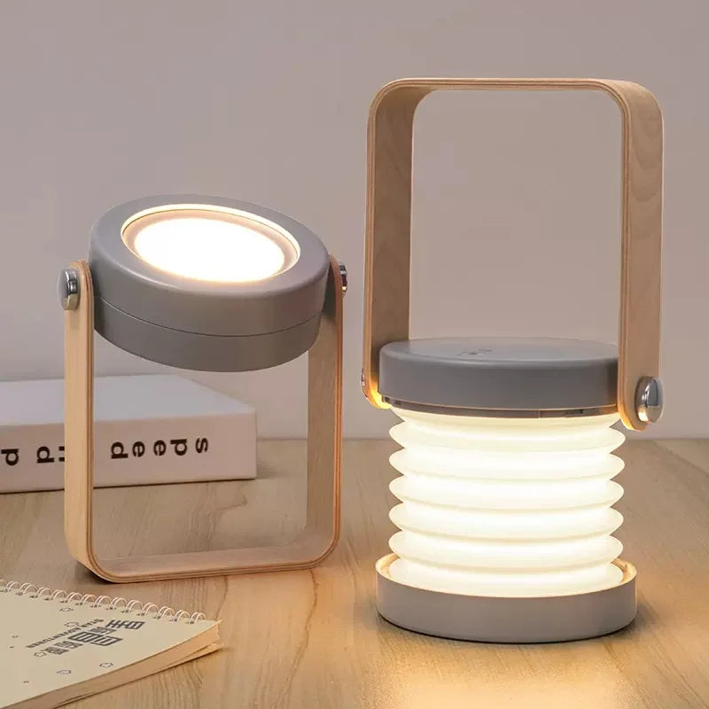 Creative Wooden Handle Portable Lantern