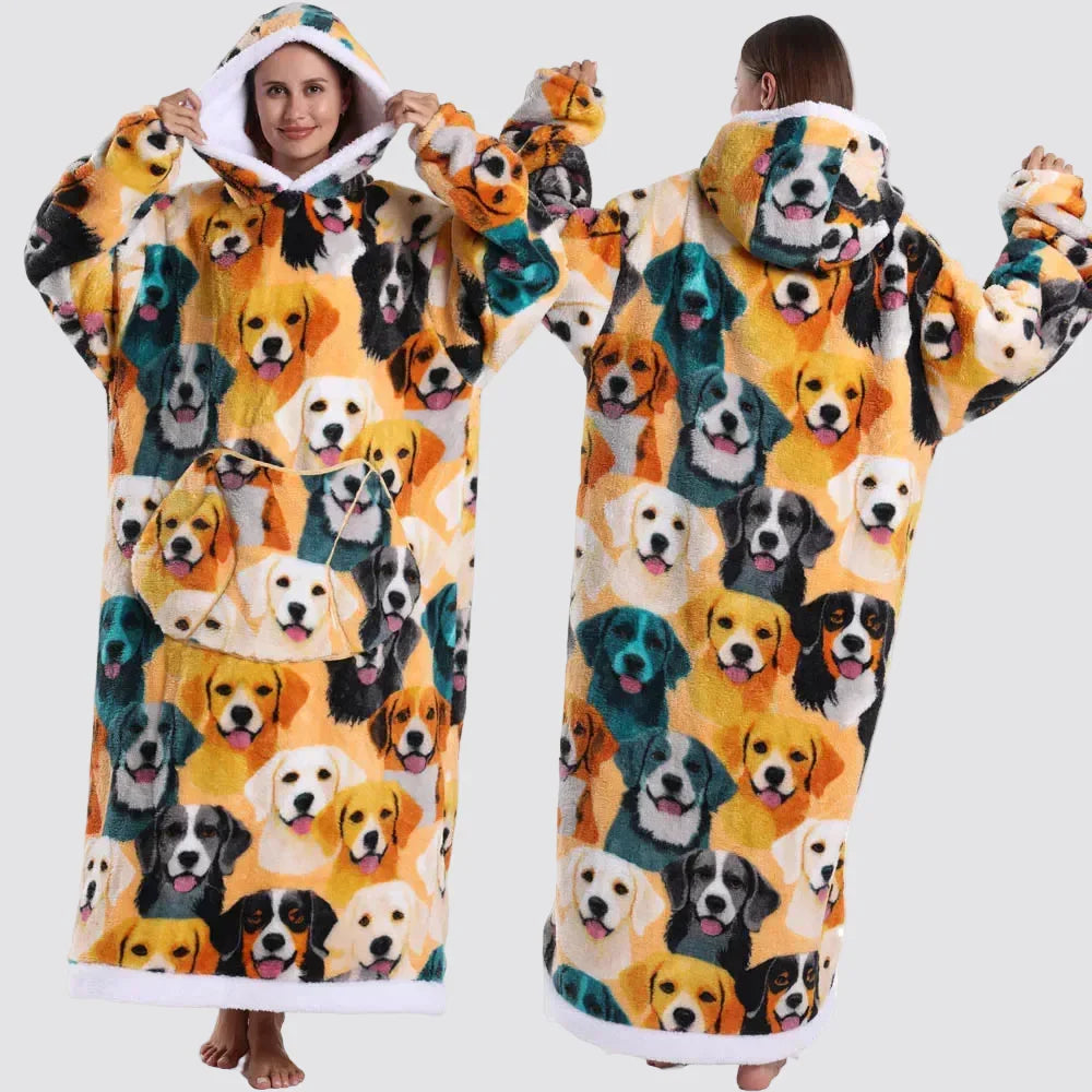 Blanket Hoodie Oversized Wearable Hooded