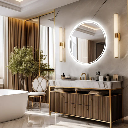 Luvoround Round LED Bathroom Mirror Anti Fog