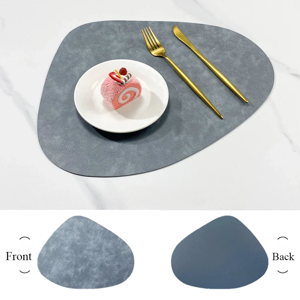 Nordicdrop Double Sided Faux Leather Placemats