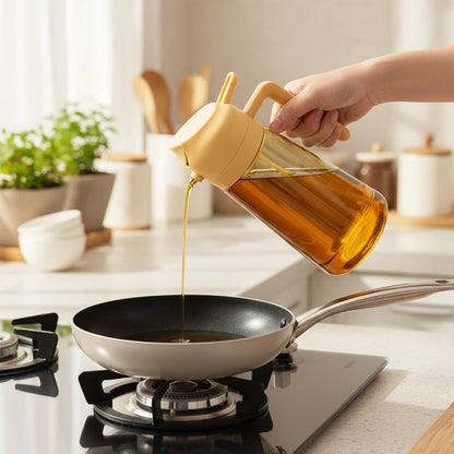 Oil Dispenser Bottle Glass Olive Oil Sprayer