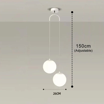 Luna Pendant Light Nordic Modern Glass Globe