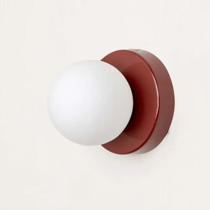 Macaron LED Wall Lamp Modern Coloured Glass