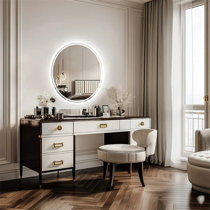 Luvoround Round LED Bathroom Mirror Anti Fog