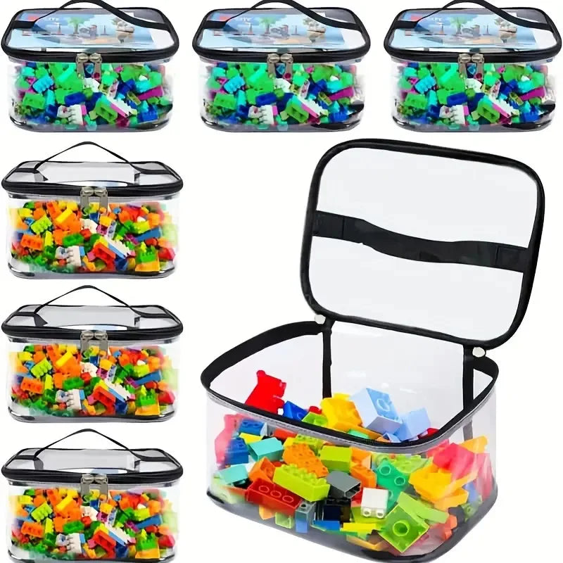 Transparent Mesh Toy Storage Bag Large