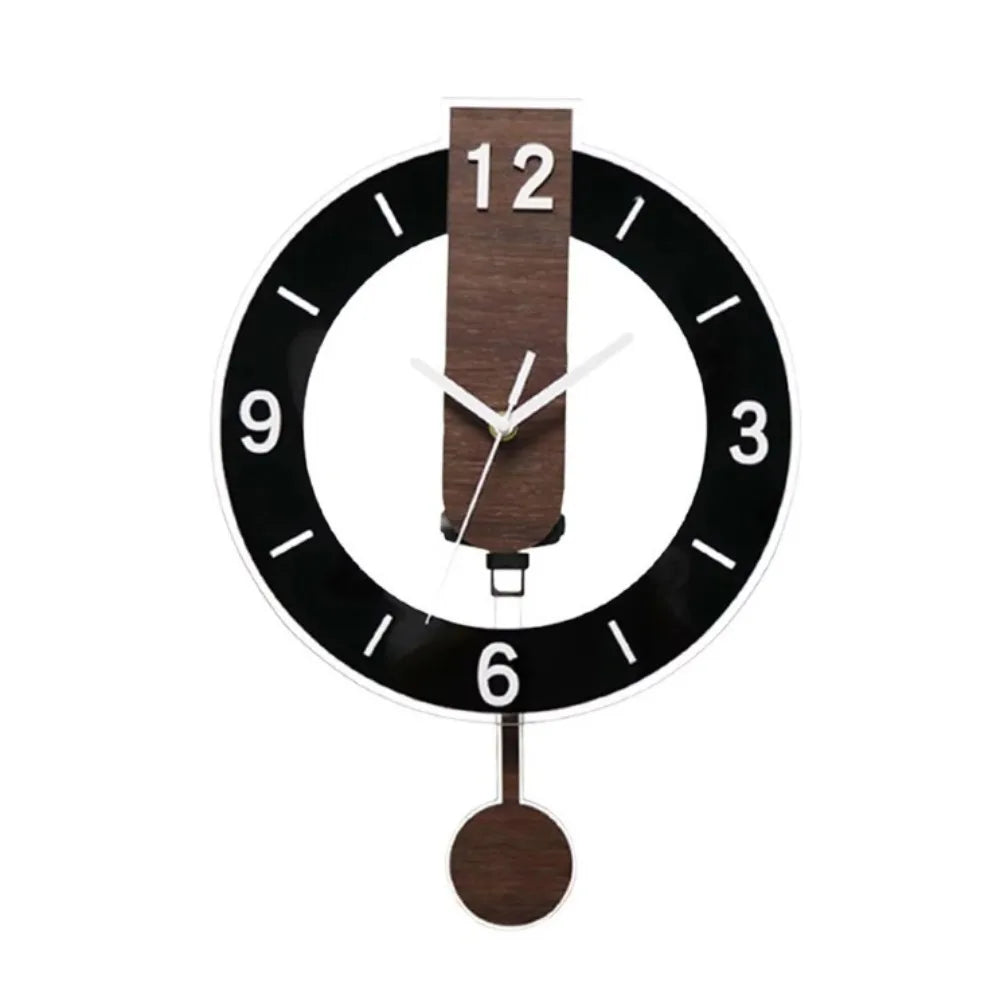 Minimalist Pendulum Wall Clock Modern