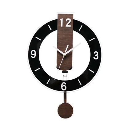 Minimalist Pendulum Wall Clock Modern