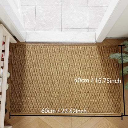 Faux Jute Outdoor Doormat Durable Entrance