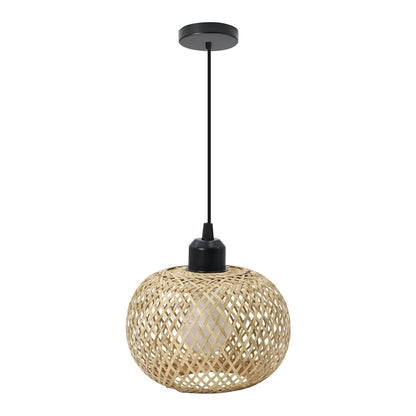 Natura Bamboo Ceiling Lamp Handwoven Rattan