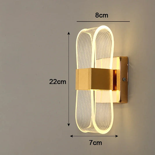 Nordic Luxury LED Wall Lamp Modern Aluminium