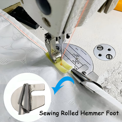Sewing Hemmer Foot Stainless Steel Rolled