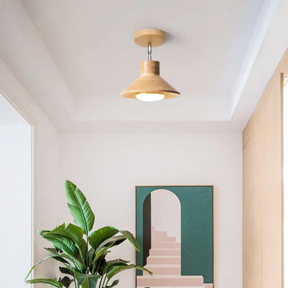 Nordicwood Ceiling Lamp Natural Timber Cone