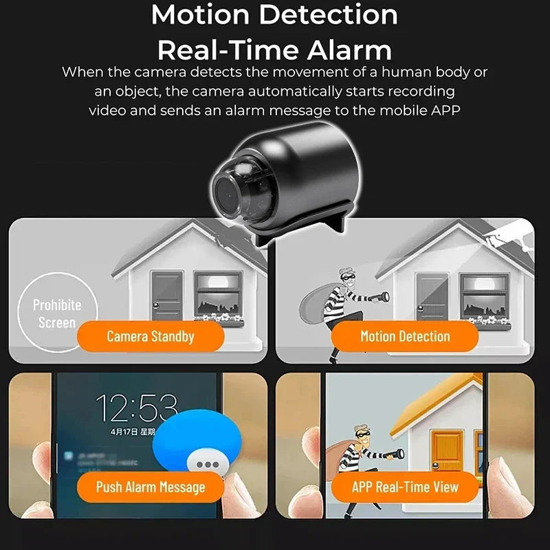 Security Camera Mini WiFi HD Indoor Smart