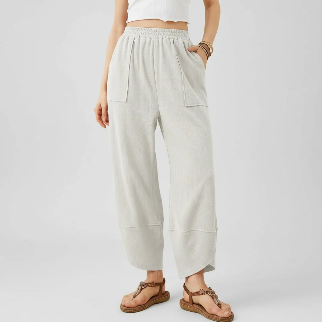 Women Pants Casual Loose Fit Straight Leg