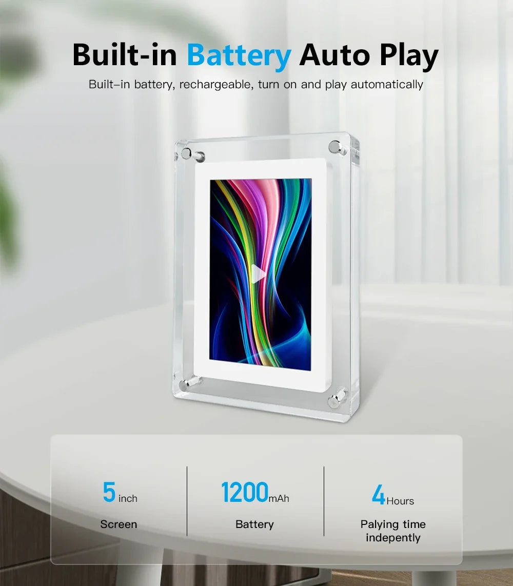 Clearframe Acrylic Digital Photo Frame