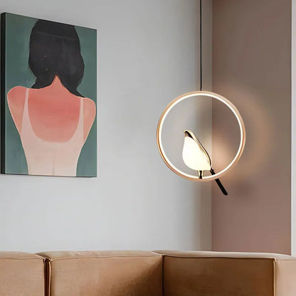 Magpie Pendant Light Nordic LED Bird Design