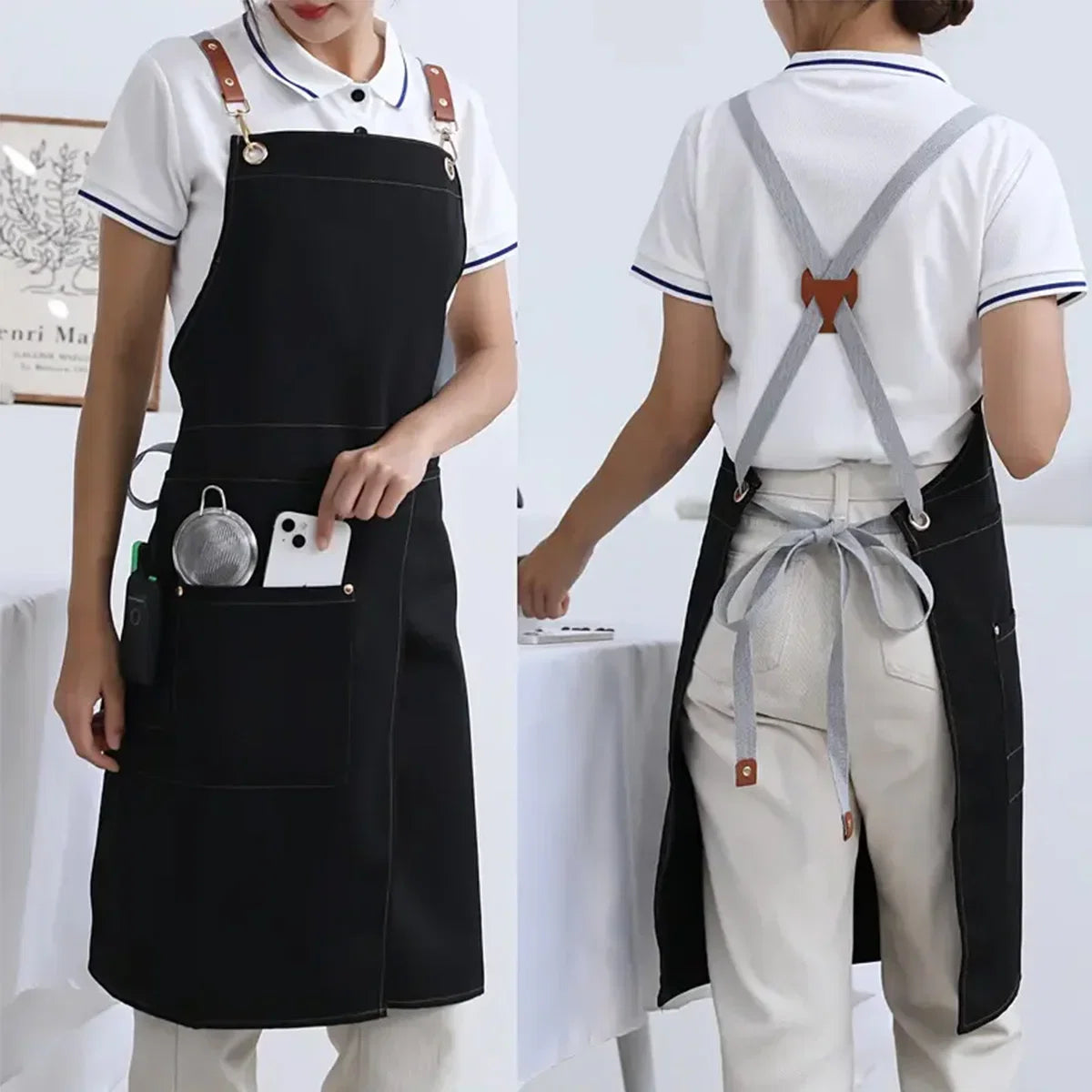 Workease Waterproof Canvas Apron Split Skirt