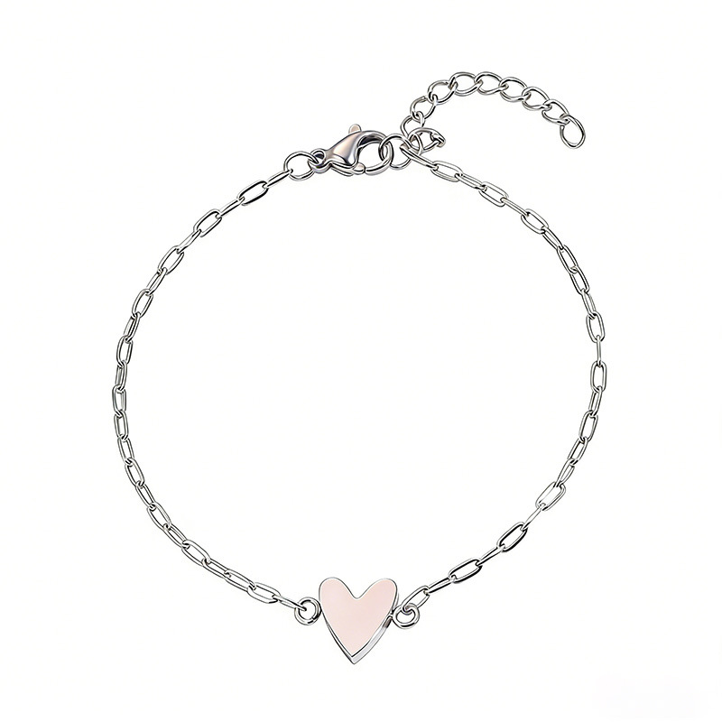 Bracelet Adjustable Heart Chain Matching