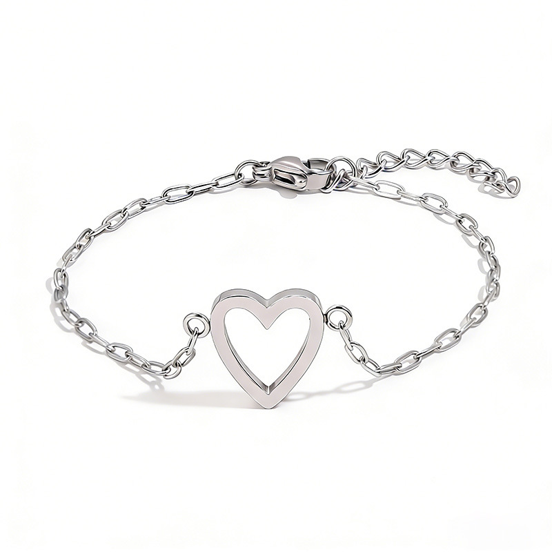 Bracelet Adjustable Heart Chain Matching