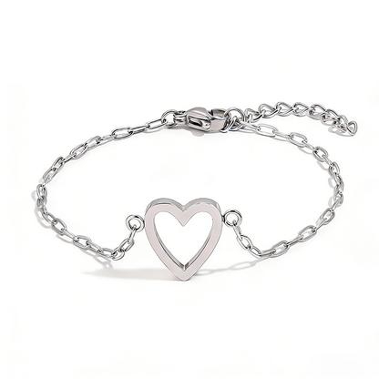 Bracelet Adjustable Heart Chain Matching