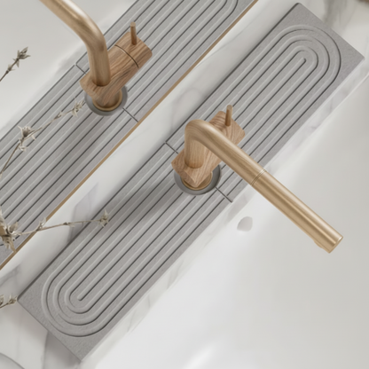 Sink Mat Diatomite Stone Faucet Drying Tray